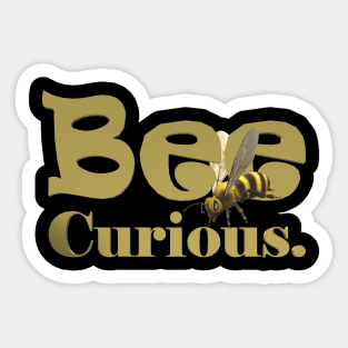 Bee Curious Sticker